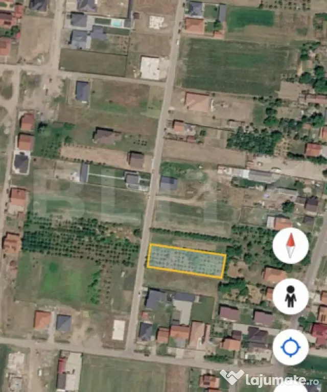 Teren intravilan 1438 mp, zona Paulesti - Paulesti (Satu-Mare)