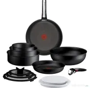 Set vase TEFAL Ingenio Excellence+,13 piese, 16-28cm, aluminiu, negru 