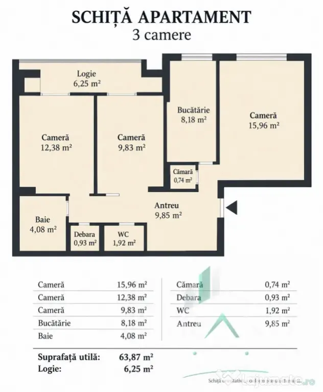 Ap 3 camere | 2 BAI | BALCON | Zona Manastur-Ion Mester - Cluj-Napoca (Cluj)