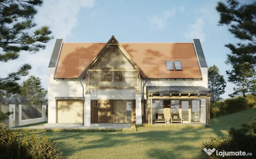 Casa individuala 160 mp, teren 830 mp, ansamblu premium Suce - Suceagu (Cluj)