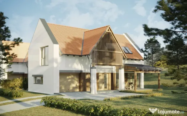 Casa individuala 160 mp, teren 830 mp, ansamblu premium Suce - Suceagu (Cluj)