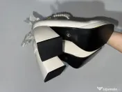 Pantofi eleganți de seară / ocazie cu toc gros și baretă cu perle, mărimea 40 