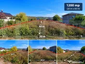Teren intravilan 1.200 mp în Curtișoara, Olt, front 20 m, 