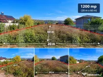 Teren intravilan 1.200 mp în Curtișoara, Olt, front 20 m,