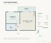 Apartament de vanzare | 2 camere | Etaj 2 | Parcare Subteran 