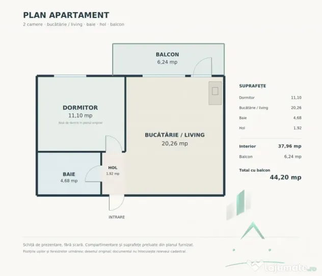 Apartament de vanzare | 2 camere | Etaj 2 | Parcare Subteran - Floresti (Cluj)