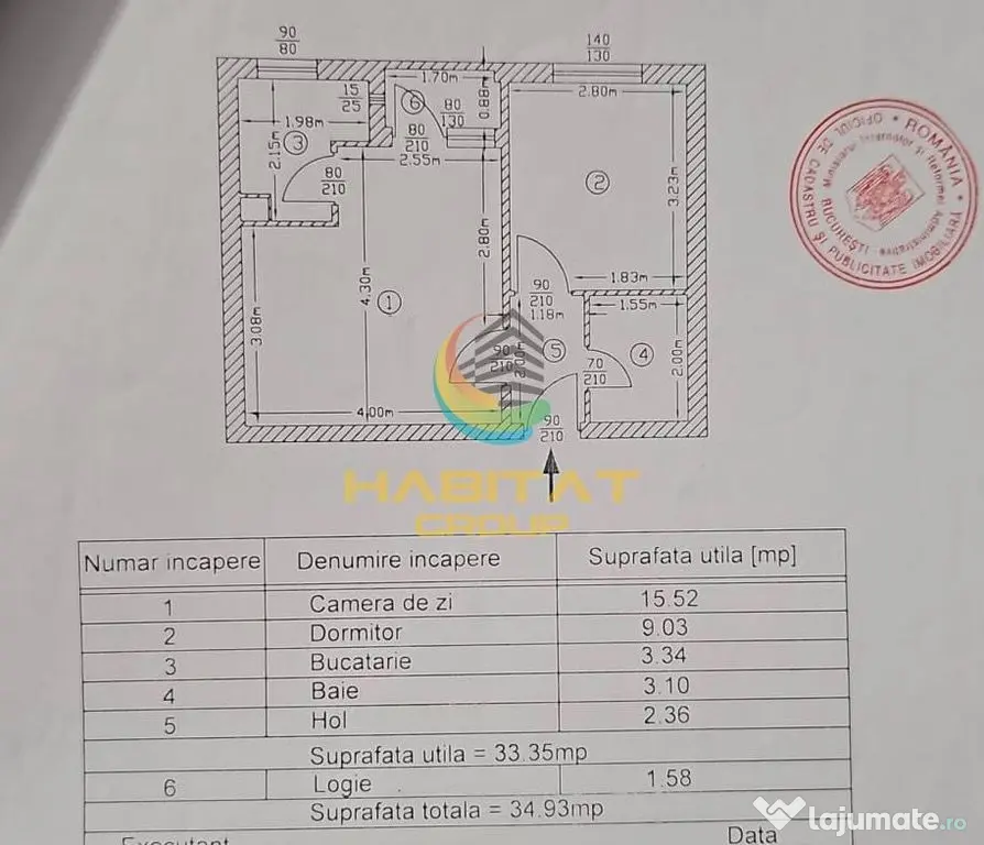 Apartament 2 Camere 35mp Zona Aparatorii Patriei - Bucuresti (Bucuresti-Ilfov)