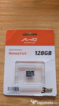 Card de memorie MicroSDXC MIO High-Endurance 128GB (U3, V30, A2) Nou, Sigilat 