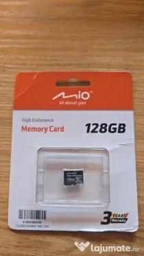 Card de memorie MicroSDXC MIO High-Endurance 128GB (U3, V30, A2) Nou, Sigilat