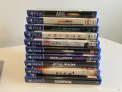 PlayStation 4 , 4 controlere, 10 jocuri, cabluri. 