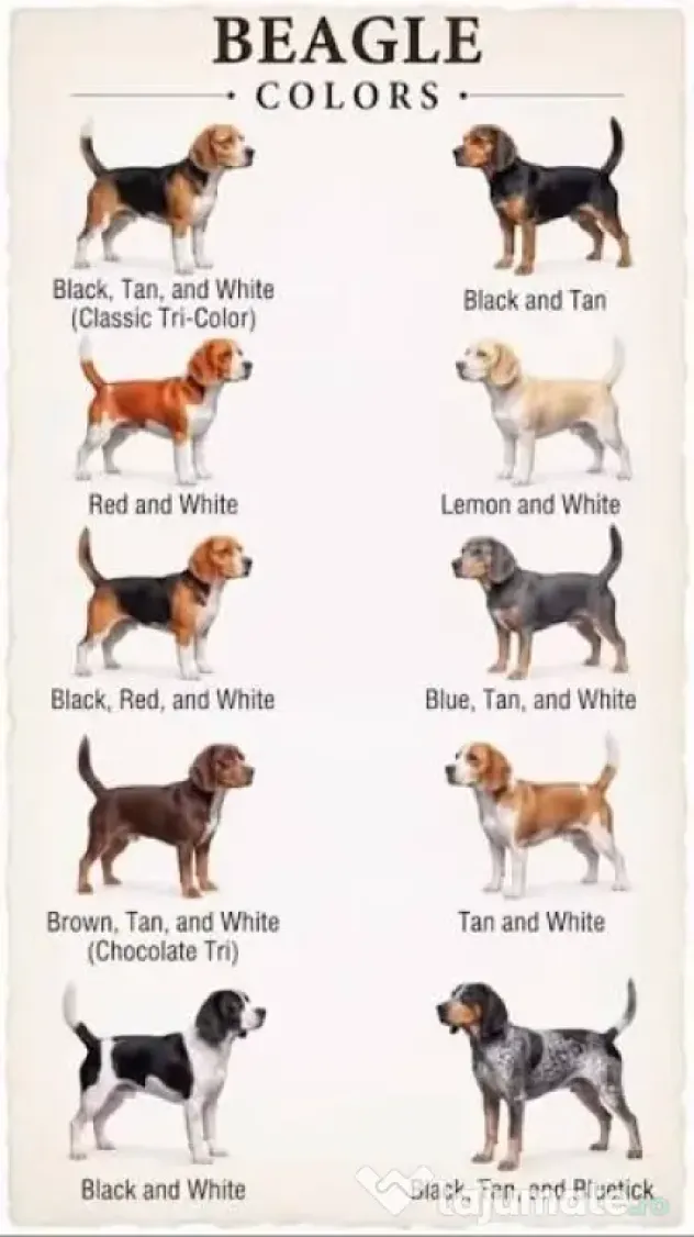 Pui beagle Lemon & White