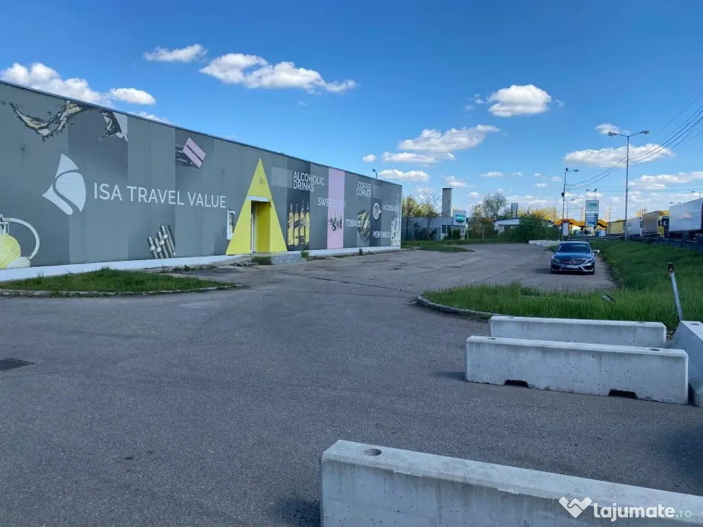 Hala 600 mp , 2700 teren Bors la sosea, birouri , toalete