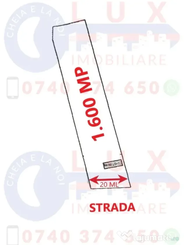 ID 7574 Teren INTRAVILAN 1.600 MP