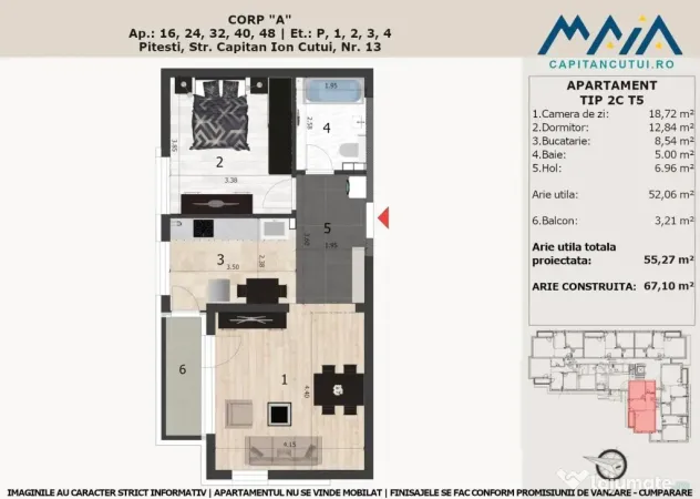 Apartament 52mp utili | Finisaje Premium | Langa padure - Pi