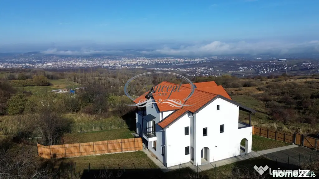 Duplex modern Feleacu cu vedere panoramica spre Cluj