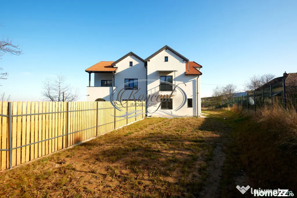 Duplex modern Feleacu cu vedere panoramica spre Cluj