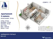 EnVogue Residence Iuliu Maniu Apartament 2 camere decomandat 60,5 mp 