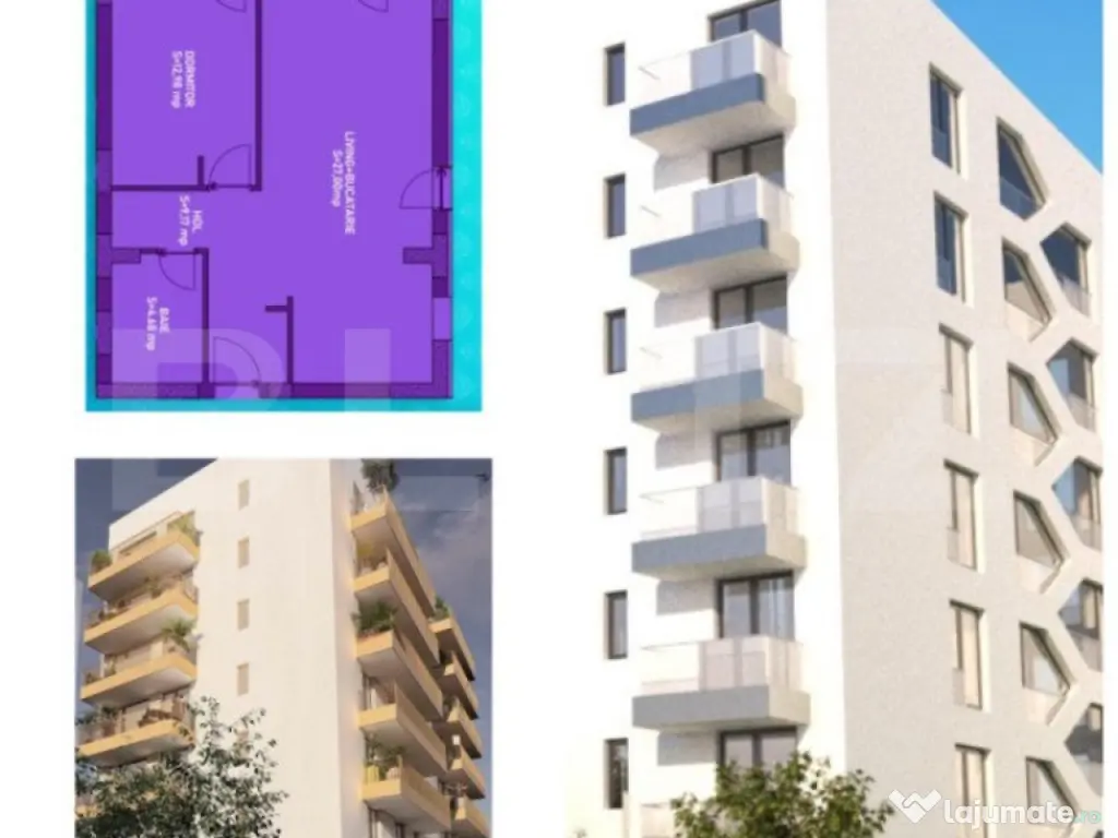 Apartament de 2 camere, 62 mp, intr-un ansamblu rezidential