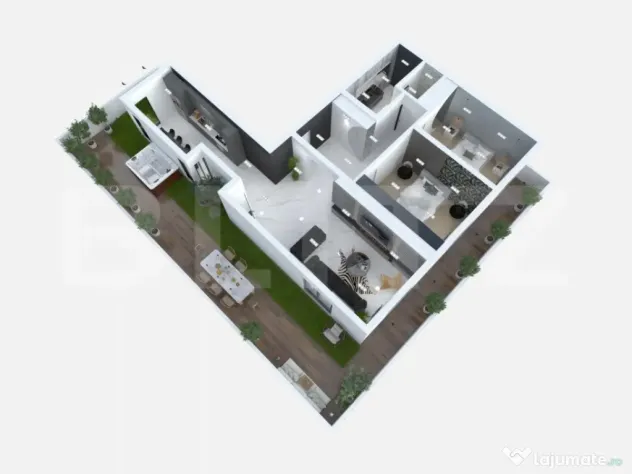 Apartament 3 camere, 82mp utili, terasa 70mp, zona Torontalu