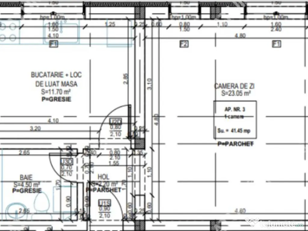 Garsoniera intabulata decomandata si loc parcare in Talmaciu