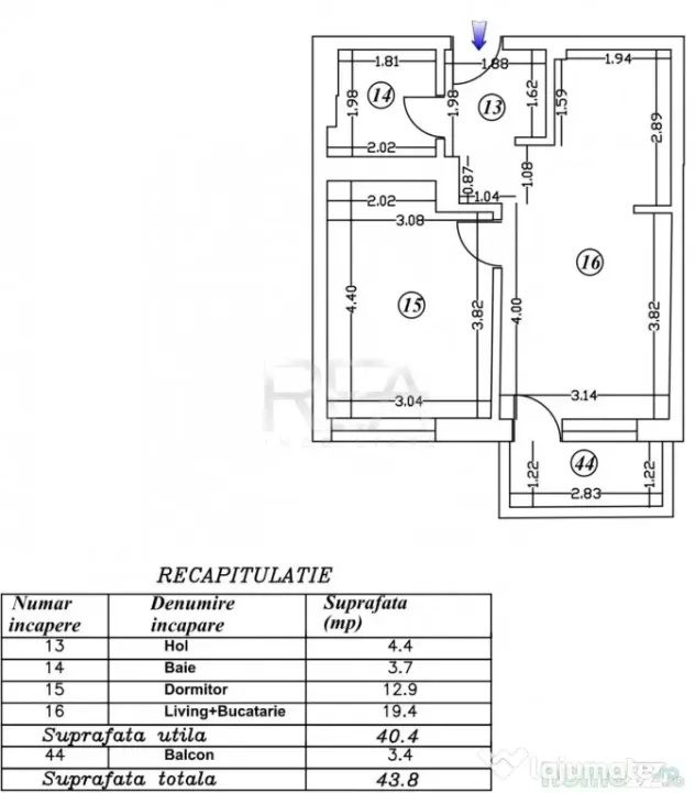 2 camere vedere superba Ultracentral