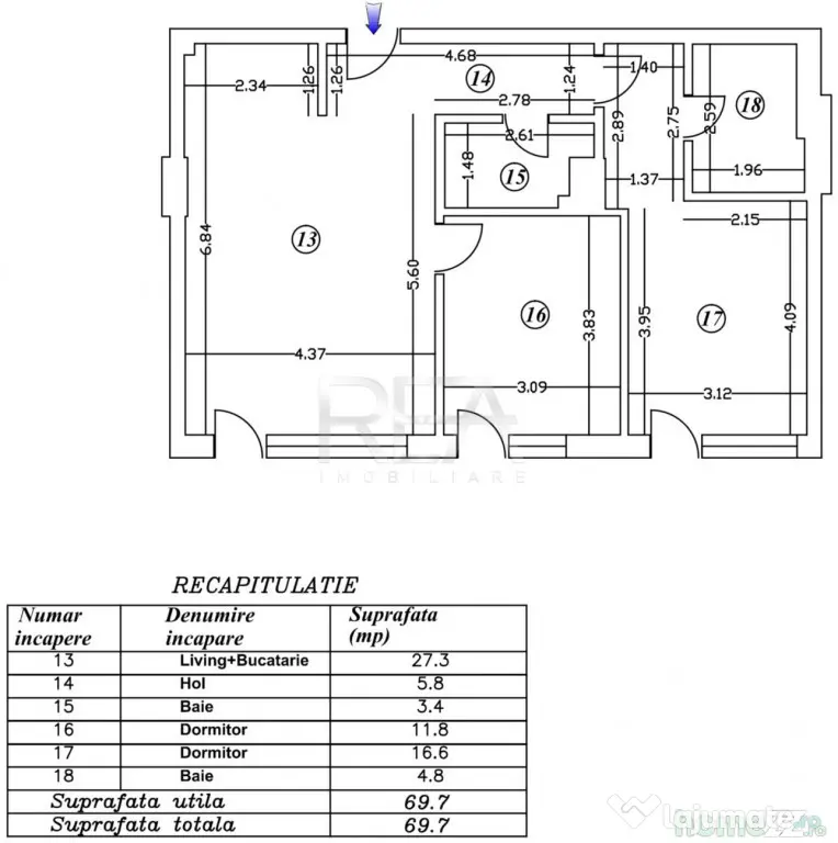 3 camere luminos cu gradina Ultracentral - Bucuresti (Bucuresti-Ilfov)