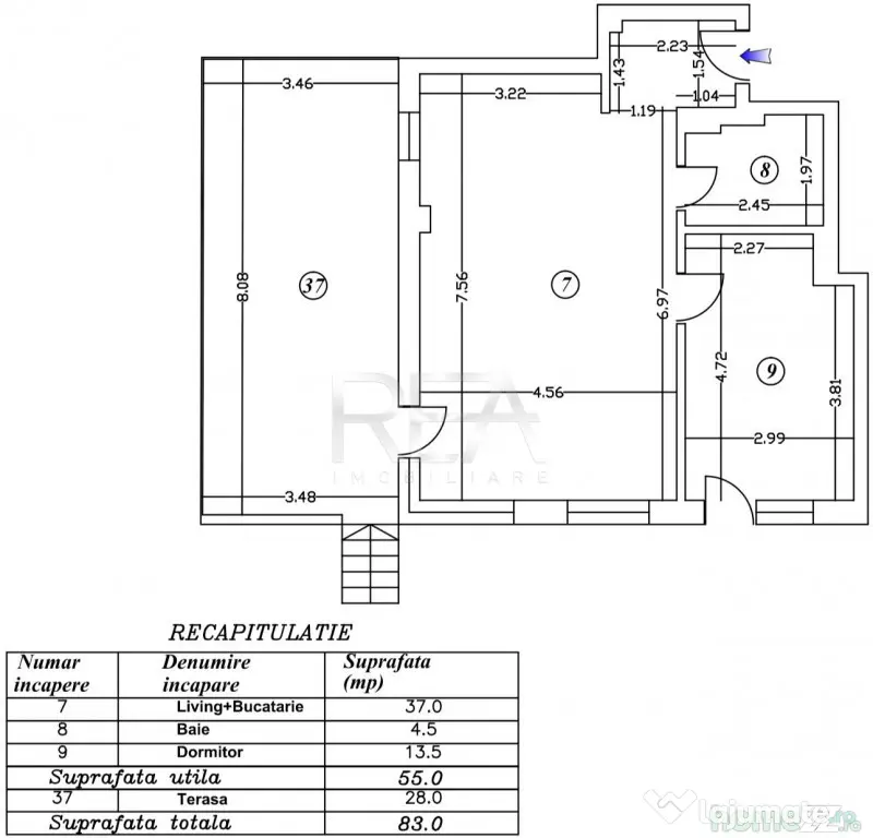 2 camere curte si terasa 102 mp Ultracentral - Bucuresti (Bucuresti-Ilfov)