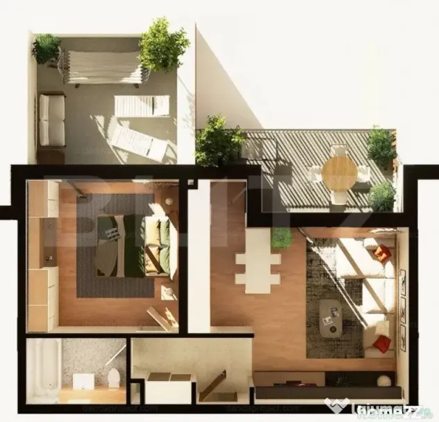 Apartament 2 camere, 56 mp, terasa 27 mp, constructie noua, - Cluj-Napoca (Cluj)