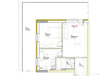 Apartament cu 2 camere, 48.38 mp, terasa 38.98 mp, zona Loui