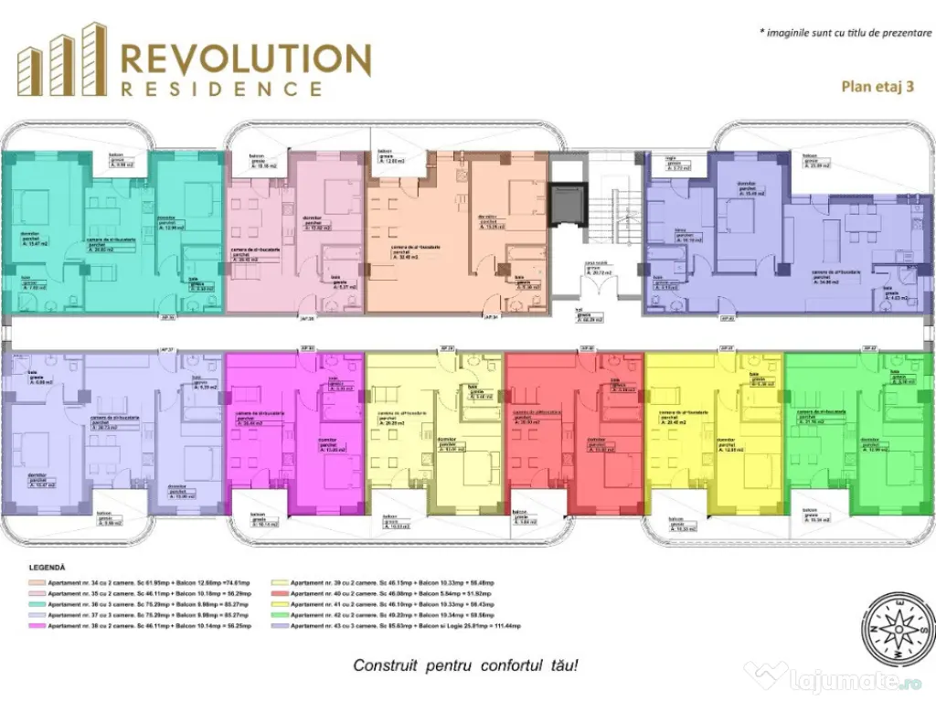COMISION 0% - Apartamente 3 camere - str. Lupului nr 10,Baia Mare