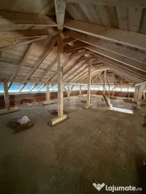 Casa pe un nivel 105 mp cu pod inalt mansardabil de 70mp, te