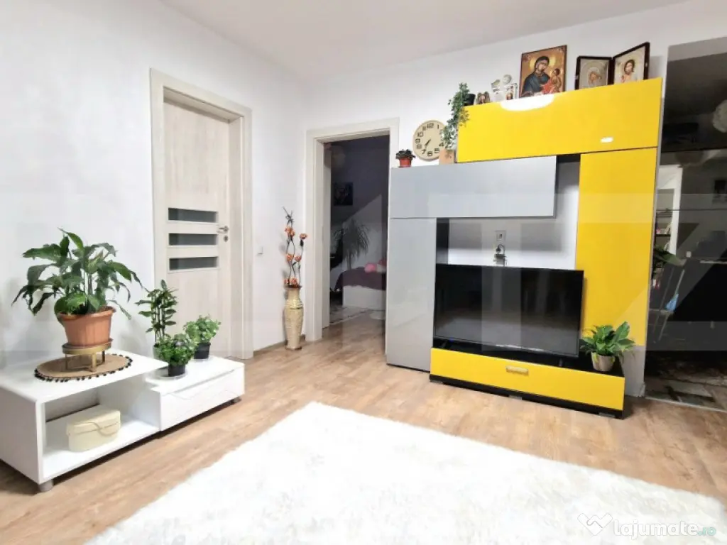 Apartament 3 camere, 63mp, panorama, parcare, zona Stejarulu