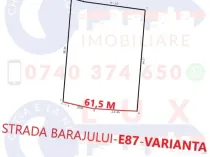 ID 7366 Teren cu deschidere la E87 - VARIANTA - Strada BARAJULUI