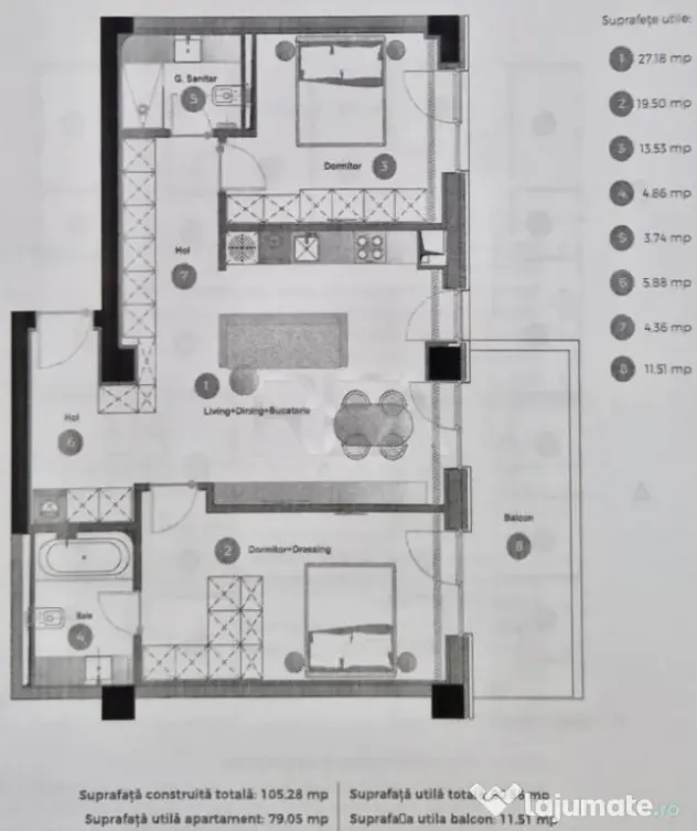 3 camere in Cortina 126 langa Cambridge School