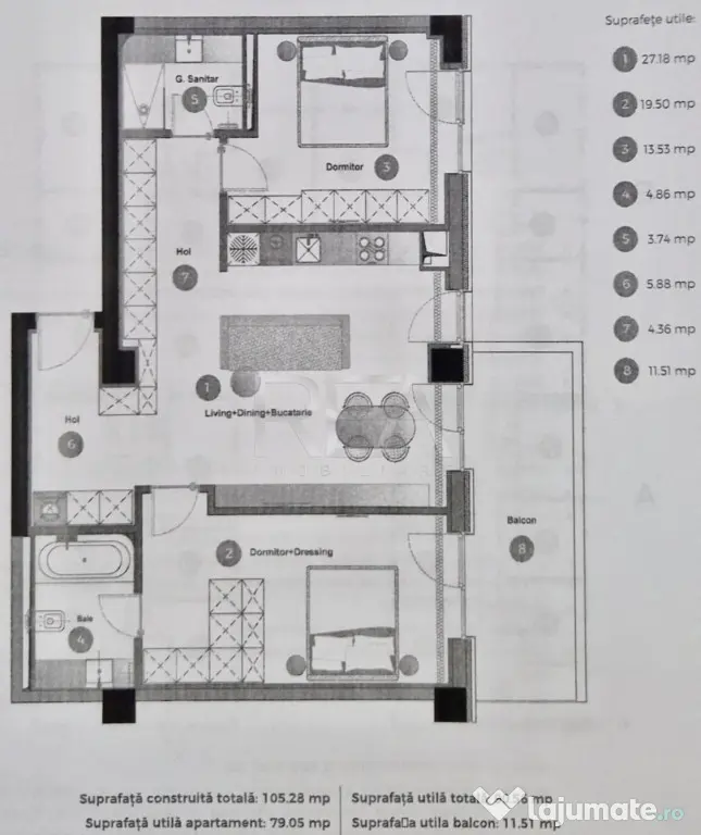 3 camere in Cortina 126 langa Cambridge School