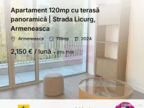 Apartament 120mp cu terasă panoramică | Strada Licurg, ...