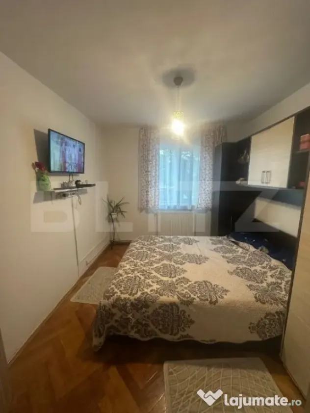 Apartament 3 camere, 65 mp + balcon 5 mp, mobilat și utilat