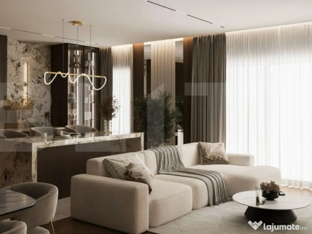 Apartament cu 4 camere 100 mp in bloc cu piscina din cartier