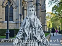 Statuetă fecioara Maria, gri antichizat, model S97.