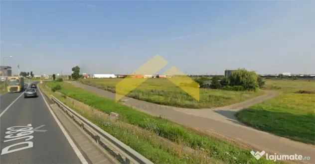 De teren intravilan 4,9 ha la coborare de pe autostrada spr