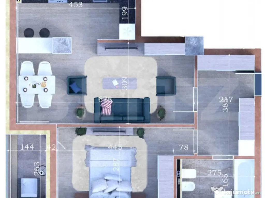 Apartament de vanzare, cu 1 camera, 50 mp, zona Aleea Sadove