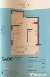 3 camere, 2 băi, vedere la mare – complet mobilat – Vogh Olimp 