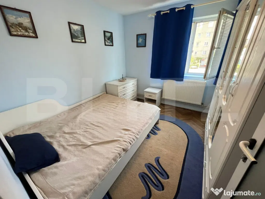 Apartament 3 camere, mobilat și utilat, etaj 1, Micro 9, pi