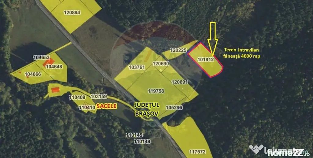 Teren intravilan, 4003 mp, Săcele - Babarunca