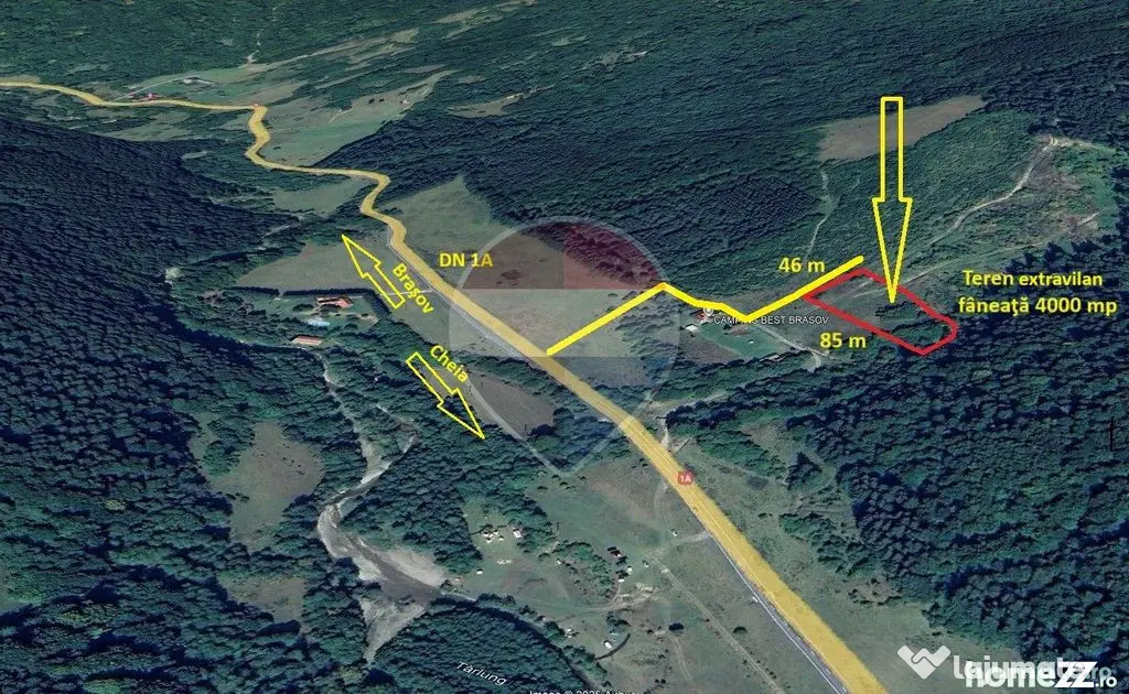 Teren extravilan, 4000 mp, Săcele - Babarunca - Sacele (Brasov)
