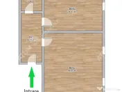 Spatiu de birouri decomandat 2 camere in zona centrala din S 