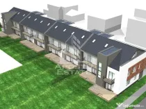 Casa și suprafața generoasă în complex de case înșiruite