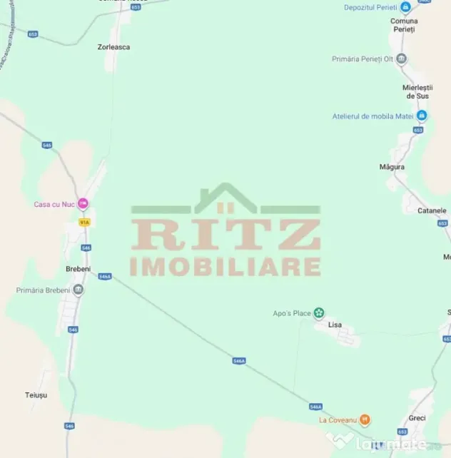 Nou! Terenuri extravilane, 28 hectare, in Brebeni, Olt!