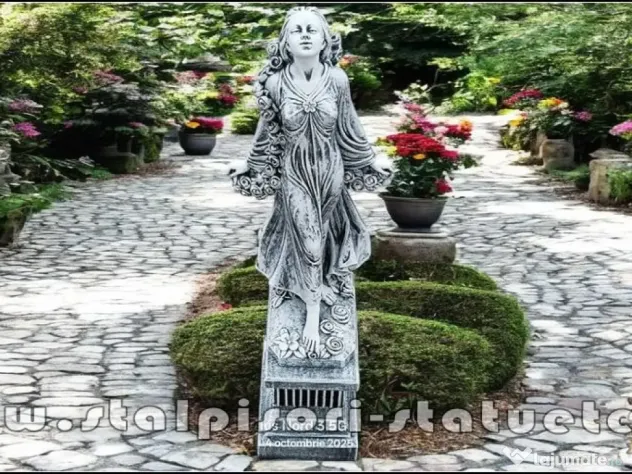 Statuetă zeiţa Flora, gri patinat, model S5.