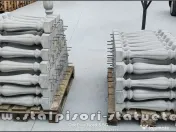 Stâlpișori, baluștri, popici, mosoare, din beton, model B3. 